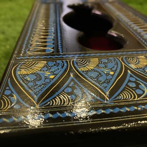 กล่องใส่กระดาษทิชชูไม้แกะสลักด้วยมือแบบดั้งเดิม เป็นมิตรกับสิ่งแวดล้อม งานฝีมือพื้นบ้านปากีสถาน ดีไซน์รูปทรงสี่เหลี่ยมผืนผ้า - Product Image 3