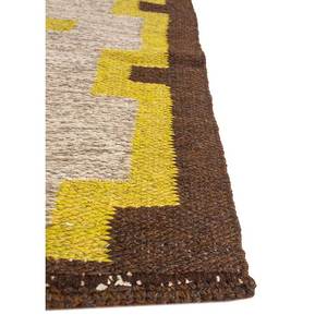 Nayaab Handmade Geometric Wool <b>Rugs</b> Grey & Black Flat Weaves for Home Hallway Room or <b>Bedside</b>-Paem-964 - Product Image 4