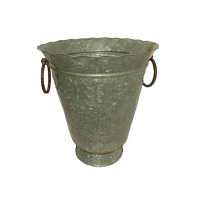 Galvanized Planters - Metal Iron <b>Tin</b> Garden Decor Plant Pots Small Round Heart Shape Square Galvanized Flower <b>Bucket</b> Planter - Product Image 1
