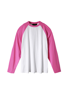 Camisas de manga larga en blanco de poliéster de 320 gramos de sensación de algodón unisex al por mayor para impresión personalizada - Product Image 3
