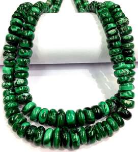 Perles de pierres précieuses naturelles Malachite perles vertes polies lisses pour la fabrication de bijoux Bracelets colliers artisanat et projets de bricolage - Product Image 3