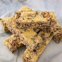 Barra de Cereal de Arroz Integral Crujiente |   Refrigerio Saludable