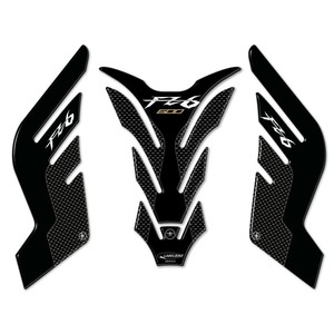 Bộ nhãn dán bình xăng bằng nhựa 3D dành cho Yamaha FZ6 Carbon 3D Nhãn dán xe máy tương thích với Yamaha FZ6 - Product Image 1