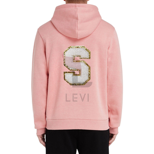 เสื้อฮู้ดปักผ้ากำมะหยี่สำหรับผู้ชายเสื้อมีฮู้ดผ้านุ่มผสมคอตตอนผ้านุ่มโลโก้ตามสั่ง - Product Image 2