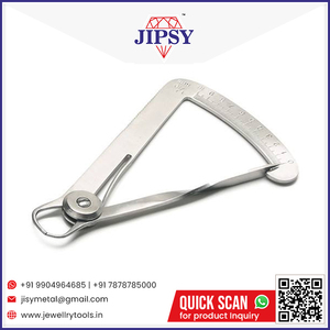 Herramienta de Joyería Industrial, Calibrador de Grados de Diamante Portátil para una Medición Precisa del Diámetro con Mango de Cuero - Product Image 6