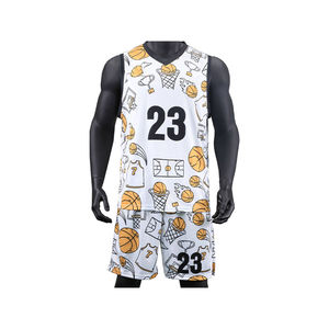 Ensemble de maillot de basket-ball athlétique, short respirant à séchage rapide, vêtements de sport en gros - Product Image 1