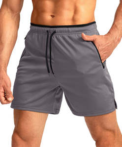 Shorts de sport d'été pour hommes, entraînement en salle de sport, impression de logo personnalisé, motif uni, basketball, course à pied, shorts athlétiques tissés, taille mi-haute - Product Image 6