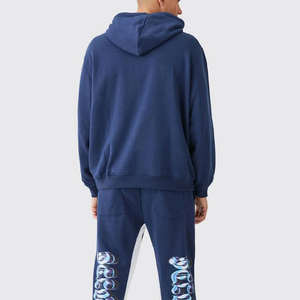 Ensembles de vente en gros de survêtements en polyester personnalisés pour hommes de haute qualité nouveau design pull à fermeture éclair évasée avec logo brodé - Product Image 3