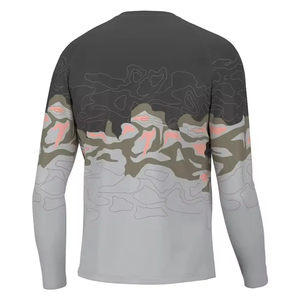 Camiseta de Pesca de Manga Larga para Hombre, Diseño Nuevo, Venta al por Mayor, Camisas de Pesca de Alto Rendimiento, Ropa de Pesca de Secado Rápido, Servicio OEM - Product Image 2
