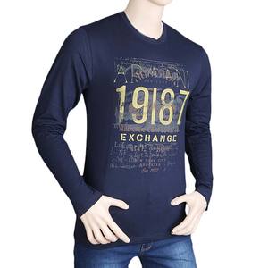 Camiseta de manga larga para hombre - Azul marino - Product Image 1