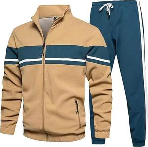 Conjunto Deportivo de Dos Piezas para Hombre, Ropa Deportiva de Gimnasio, Felpa Técnica, Primavera, Estampado Sólido, Transpirable, para Entrenamiento, Chándal con Logotipo Personalizado - Product Image 4