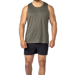 เสื้อกล้ามออกกำลังกายผู้ชาย ดีไซน์ใหม่ ไร้ตะเข็บ ทรงยาว หลวม สวมใส่สบาย ผลิตจากวัสดุสั่งทำพิเศษ ยืดหยุ่นได้ เหมาะสำหรับวิ่ง ฟิตเนส เทรนนิ่ง และออกกำลังกาย - Product Image 4