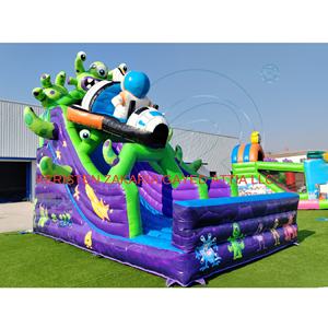 New Design Commercial <b>Inflatable</b> Bounce House Combo with Dry Slide Monster Theme Kids Jumping Castle Climbing Wall - Product Image 4