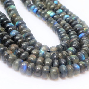 Perles de Labradorite AAA naturelles, forme ronde lisse, 16 pouces, 5-9 mm, perles de pierres précieuses de Labradorite lisses, qualité AAA - Product Image 6