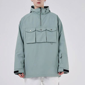 Chaqueta de esquí con capucha estilo tres bolsillos para hombre, impermeable, cortavientos, para snowboard, traje de esquí, ropa de abrigo con capucha, ropa de esquí y nieve - Product Image 4