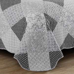 Ensemble de couvre-lit de style européen en tissu de velours solide de haute qualité, broderie de luxe, écologique, imperméable, 300 fils, polyester - Product Image 2