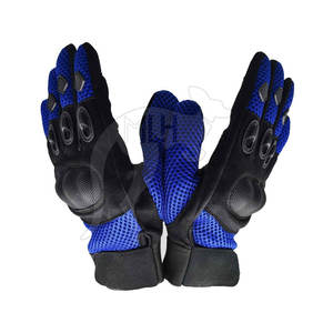 Gants de course de moto en cuir PU Fonction d'écran tactile Respirant Conception complète des doigts pour le cyclisme - Product Image 2