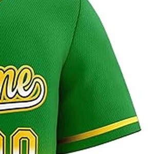 Maillots de baseball respirants avec logo personnalisé, chemises personnalisées 100% polyester avec fonction de séchage rapide pour adultes - Product Image 4