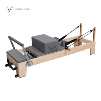 Reformer Pilates en gros avec cadre en érable nord-américain massif et ressorts allemands pour studios commerciaux