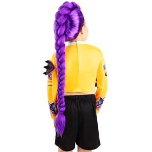 Peluca Infantil Rumi de Demon Hunters de K-Pop, Fibra Sintética de Alta Calidad, Gorro de Encaje, Talla Pequeña para Cosplay, Carnaval y Halloween - Product Image 2