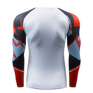 Sublimado Diseña tu propio Rash Guard Custom MMA Manga larga Rash Guard Manga larga Secado rápido Rashguards ligeros - Product Image 3