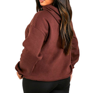 Top Trending Women extra pullover Hoodies Custom Logo Print Manga larga Street wear Mujeres Hoodies para la venta - Product Image 2