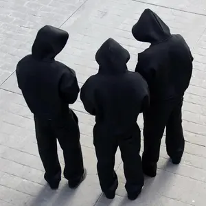 Conjunto Casual de 2 Piezas, Sudadera con Capucha y Pantalones Largos, 100% Algodón, Cómodo y Elegante - Product Image 3