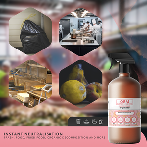 Neutralizzatore di Odori Spray Intenso Formula Rossa: Cucina, Rifiuti, Cibi Fritti e Odori Organici - Bottiglia da 1L - OEM / Etichetta Privata - Product Image 3