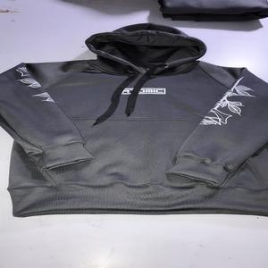 Superior Quality Custom Logo Printed Cotton Pullover <b>Black</b> Oversized for Puff Print Gym <b>Hoodies</b> for Men Solid <b>Plain</b> Dyed for - Product Image 3