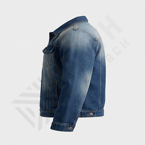 Meilleur fournisseur, prix compétitif, nouvelle arrivée, veste en jean, design unique, veste en jean pour homme, denim respirant, style masculin - Product Image 3
