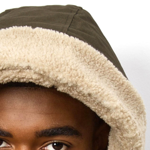 Parka cálida de invierno con capucha para hombre de diseño personalizado OEM tela de lona con cuello levantado chaqueta parka para hombre - Product Image 4