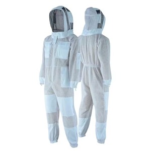 High Quality OEM <b>White</b> Beekeeping <b>Suit</b> Mesh Hood Full <b>Body</b> Protective Light Weight Polyester Custom Logo COCOON INTERNATIONAL - Product Image 6