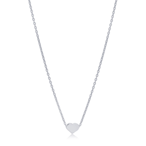 Collier pendentif cœur simple et délicat pour femme, tendance minimaliste, fait main en Turquie, plaqué or, chaîne en argent sterling 925 - Product Image 4