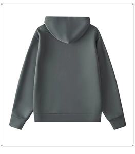 Haute qualité hommes pull à capuche coupe ample printemps automne hiver Style rue Hip Pop 100% coton motif solide - Product Image 6
