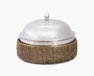 Pot chaud en métal personnalisé avec couvercle et poignée en or Casserole de luxe avec conception OEM et ODM pour service haut de gamme et vente chaude - Product Image 3