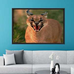 Printed Canvas Artwork: Elegant Wildlife Wall Hanging for Home Decor,1P:Black <b>Framed</b> - Product Image 1