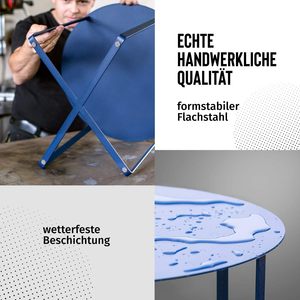 Mesa de Metal para Muebles de Interior y Exterior con Superficie Resistente a los Arañazos y Construcción de Acero de Alta Resistencia - Product Image 5