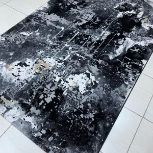 Alfombra Adiva, Tejida a Máquina, Jacquard, Moderna, de Lino Turco, con Base de Yute de Alta Calidad, Resistente a las Manchas, Pelo Mediano - Product Image 1