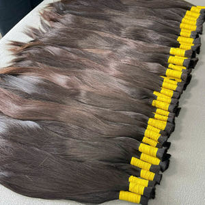 2025 Viet Nam Extensions de cheveux à donneur unique 100% cuticule alignée sans enchevêtrement sans perte de cheveux super doux en vrac un donneur - Product Image 4