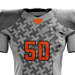 Nouveau Style meilleur uniforme de Football américain de haute qualité 100% Polyester matériel maillot de Football américain avec prix de vente chaud - Product Image 4