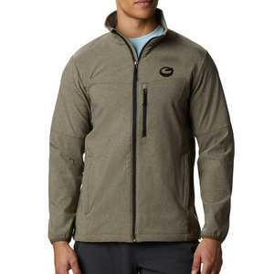 Light <b>Weight</b> Hooded <b>Stand</b> Collar Front Logo Eco-Friendly Breathable Softshell Jacket <b>for</b> Men Comfortable Casual Winter Wear - Product Image 1