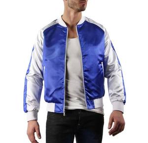 Nuevo diseño de cremallera de invierno 100% de nailon, chaqueta Bomber de tamaño personalizado para hombre, chaqueta Bomber de satén sólido grueso de poliéster de alta calidad - Product Image 1