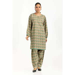 Ensemble Coordonné Imprimé en Coton Viscose Décontracté IPST-55281 Tissu Crêpe pour Printemps/Été - Product Image 3