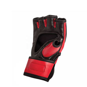 Vente en gros Dernier design professionnel Gants de boxe MMA en cuir pour hommes avec demi-doigts pour l'entraînement Gants de boxe MMA en cuir de vachette - Product Image 3