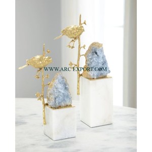 Escultura elegante de diseñador con forma de plátano de lujo, Decoración de mesa hecha a mano niquelada plateada, escultura y estatuas para el hogar - Product Image 5