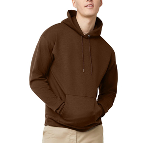 เสื้อสเวตเตอร์แบบสวมหัวโอเวอร์ไซส์ผ้าคอตตอน100% 2025มีกระเป๋าปักปักโลโก้ได้ตามต้องการสำหรับฤดูหนาว - Product Image 1