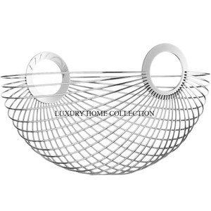 Unique New Iron Fruits and <b>Bread</b> <b>Basket</b> with Elegant and Functional Design for Modern Farmhouse Kitchens Golden Finished - Product Image 2
