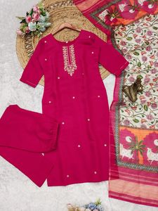 Ropa india y pakistaní bordado de rayón Kurti par con traje Salwar de trabajo impreso del fabricante y proveedor indio - Product Image 5
