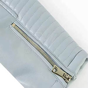 Chaqueta duradera de cuero genuino para mujer, chaqueta de cuero transpirable para otoño e invierno de la mejor calidad para mujer - Product Image 3