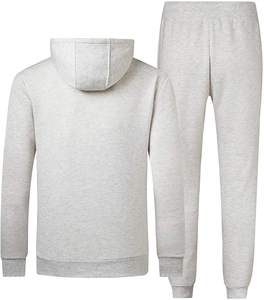Ensemble de survêtement de jogging deux pièces pour homme en molleton technique de polyester avec logo personnalisé, sweat-shirt à capuche et pantalon de jogging - Product Image 2